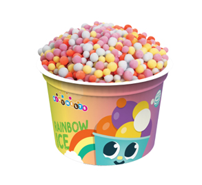 缤纷彩虹状冰淇淋